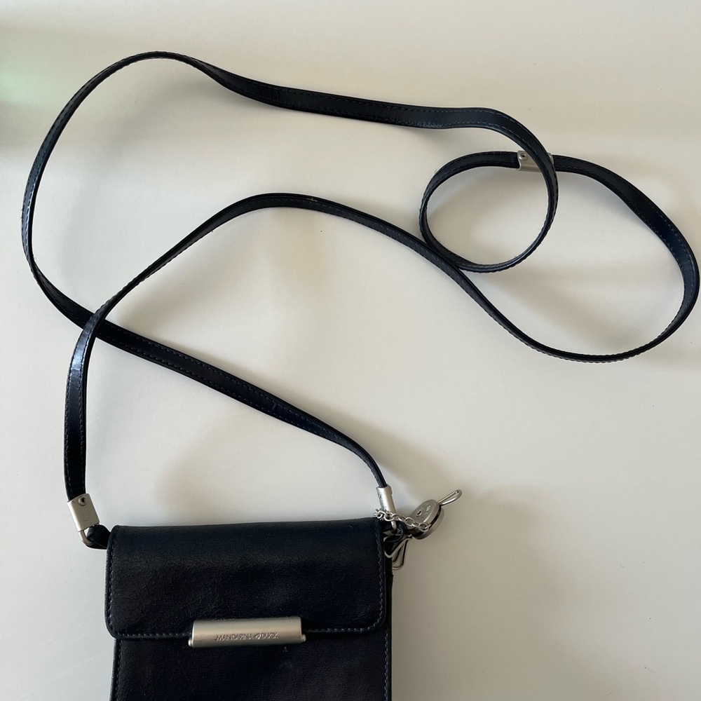 Mandarina Duck Black Vintage Leather